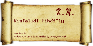 Kisfaludi Mihály névjegykártya