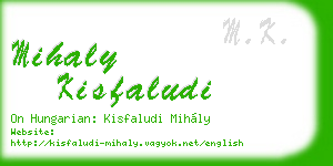 mihaly kisfaludi business card